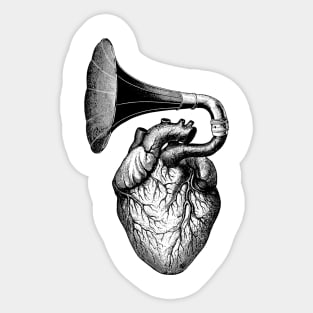 music heart Sticker